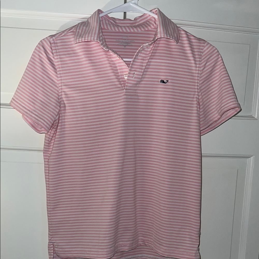 Vineyard Vines Pink Polo Shirt Classic Preppy Style